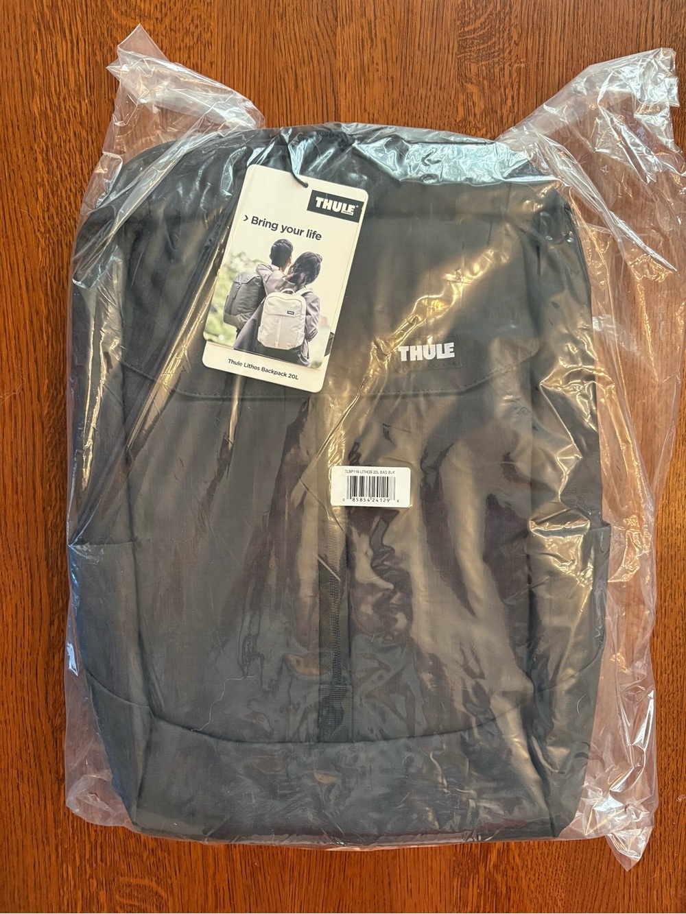 Thule Lithos Backpack 20L Black Factory Packaged Compact Minimalist